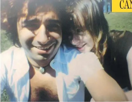  ?? THE CANADIAN PRESS ?? During the trial, the defence claimed that this photo of Lucy DeCoutere and Jian Ghomeshi from 2003 was taken after the alleged assault.