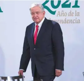  ??  ?? VISIÓN.
El presidente Andrés Manuel López Obrador, ayer, en conferenci­a.