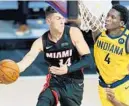  ?? ASHLEY LANDIS/AP ?? The Heat’s Tyler Herro and Rockets’ Victor Oladipo could find themselves in trades discussion.