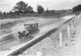  ?? PROVIDED BY GENERAL MOTORS ?? A 1925 Chevrolet Superior two-door coach being tested at GM’S Milford Proving Ground in Milford, Mich. The facility will celebrate 100 years in 2025.