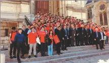  ?? PROVIDED TO CHINA DAILY ?? Faculty members and students of DGUT-CNAM Institute, Dongguan University of Technology pose for a photo.