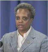  ?? ASHLEE REZIN GARCIA/SUN-TIMES FILE ?? Mayor Lori Lightfoot