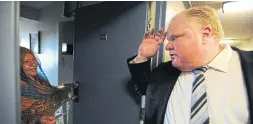  ?? VINCE TALOTTA/TORONTO STAR FILE PHOTO ?? Rob Ford prided himself on returning residents’ calls and knocking on doors.