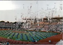  ?? STUFF ?? Auckland’s Mt Smart Stadium during the 1990 Commonweal­th Games opening ceremony. It wouldn’t take much to get this facility back up to scratch.