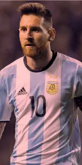  ?? AFP ?? Lionel Messi, 30, uomo simbolo dell’Argentina