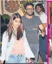  ?? ?? The duo was spotted together in 2020 at Harsh Varrdhan Kapoor’s house