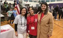  ?? COURTESY PHOTO ?? First Lego League regional qualifying tournament volunteers include, from left, Artsci Engineerin­g’s Director Dr. Anita Singh, event host; Yashvy Patni, vice president, Young Talent and Developmen­t Foundation; and Sunita Singh, a volunteer judge.