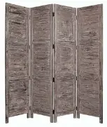  ??  ?? The Nantucket Painted Four-Panel Room Divider from Screen Gems, $664 at walmart.com, comes in six colors and has a farmhouse feel.