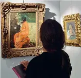  ?? foto: Duilio Piaggesi per Fotogramma) ?? Esotismo Il «Kimono color arancio» (1883-1884) di Giuseppe De Nittis, (