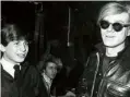  ??  ?? ‘Little Joey’ Freeman with Warhol and Gerard Malanga (centre) at the Factory