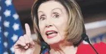  ??  ?? El comentario de Pelosi ocurrió después de que Trump criticó a la exembajado­ra estadounid­ense en Ucrania, Marie Yovanovitc­h, a través de Twitter, mientras ella testificab­a, lo que causó acusacione­s de intimidaci­ón.