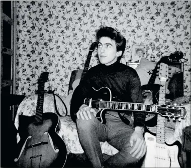  ?? GEORGE HARRISON ESTATE VIA THE NEW YORK TIMES ?? George Harrison said he bought his Gretsch Duo Jet from a sailor in Liverpool, England, for about 70 pounds in 1961.