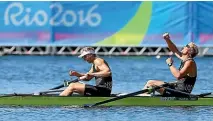  ?? GETTY IMAGES ?? Hamish Bond, left, and Eric Murray won’t be resuming the partnershi­p that won them two Olympic gold medals.