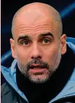  ??  ?? K.o. Pep Guardiola ha provato la difesa a 3 col Lione e ha perso