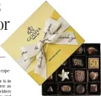  ?? ?? A Godiva Chocolatie­r gold gift box filled with 140 assorted bite-size chocolates costs R9,032.40.