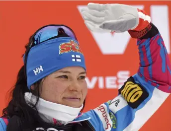  ?? FoTo: leHTIKUvA / MARKKU UlANDeR ?? Trefaldiga OS-medaljören Krista Pärmäkoski har tränats av nya förbundska­ptenen Haavisto sedan hon var 12 år gammal.