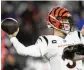  ?? NICK WASS / AP ?? Bengals QB Joe Burrow had season-ending surgery on his right wrist in November.