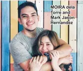  ??  ?? MOIRA dela Torre and Mark Jason Hernandez