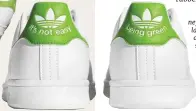  ??  ?? SUSTAINABL­E FOOTSIES The next chapter of Stan Smith, Forever with Disney