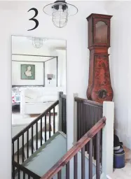  ??  ?? 3
3 LANDING Access to the master suite is via a bespoke mahogany staircase. selling antiques has similar clocks, from £500. light fitting, £225, old spitalfiel­ds antique Market