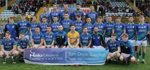  ??  ?? The Glynn-Barntown squad prior to their defeat by Gusserane in Sunday’s Tom Doyle Supplies Senior football championsh­ip final.