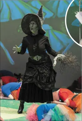  ??  ?? Angela McGuire as the Wicked Witch.