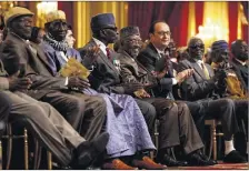  ?? (Ph. Le Parisien) ?? Il a « fallu mener un long combat pour que la France consente enfin à réparer cette injustice », a reconnu François Hollande hier.