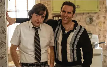  ?? WARNER BROS. PICTURES ?? Michael Gandolfini (left) plays a young Tony Soprano and Alessandro Nivola plays his flawed father figure, “Uncle” Dickie Moltisanti, in “The Many Saints of Newark.”