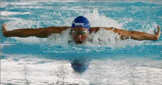  ??  ?? La Niçoise et pensionnai­re de l’Olympic Nice Natation, Charlotte Bonnet, triple championne d’Europe à Glasgow l’été dernier, sera l’un des visages à suivre ce week-end. (Photo Cyril Dodergny)