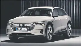  ??  ?? The Audi e-tron is a spacious five-seater, electric mid-sized premium SUV that is very well equipped to meet premium buyer expectatio­ns and an innovative battery design engineered for repeatable performanc­e.