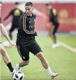  ?? / YURI CORTEZ / AFP ?? Captain Eden Hazard is raring to go.