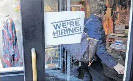  ?? CHARLES KRUPA/AP 2016 ?? Job openings rose 4.5 percent but hiring fell 4.8 percent in April, the government said.