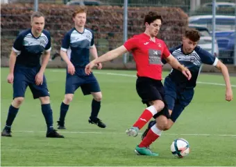  ?? ?? Rhu Amateurs’s GCFA team, seen here in action against Cambuslang earlier in March, completed back-to-back wins over Woodbank on Saturday. Image: Newsquest