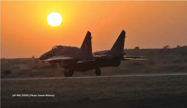  ??  ?? IAF MiG-29UPG (Photo: Simon Watson)