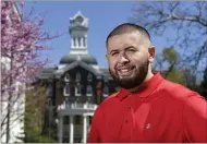  ?? BEN HASTY — MEDIANEWS GROUP ?? “At one point I had nothing. I grew up with nothing,” Giovanni Negron-Garcia said. The communicat­ions major plans his graduate work next and hopes to one day lead a university.