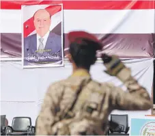  ?? AFP ?? Yemen’s Saudi-backed President Abdrabu Mansur Hadi insists on the Houthis’ complete withdrawal from Hodeidah