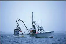  ?? AP FILE ?? FILE — A scallop fishermen heads out at dawn Saturday, Dec. 17, 2011, on opening day off Harpswell, Maine.