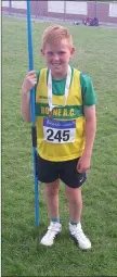  ??  ?? Cathal Monaghan who was third in the Javelin.