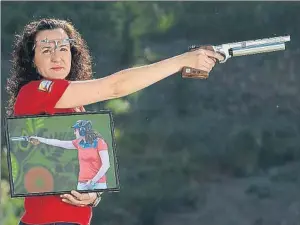  ??  ?? Sònia Franquet ganó en mayo pasado la plata en la Copa del Mundo de Múnich en pistola de aire 10 m