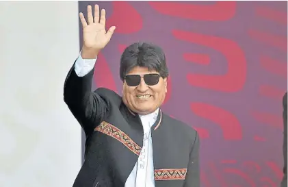  ?? AFP ?? En la mira. El gobierno de Dina Boluarte cuestiona a Evo Morales por su “política proselitis­ta” en Perú.