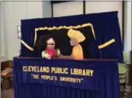  ?? SUBMITTED ?? A sneak preview of the characters in the Cleveland Public Library’s first puppet series featuring “Sofi and the Magical, Musical Mural,” written by Raquel M. Ortiz, hosted at the main branch’s Louis Stokes Wing, 325 Superior Ave. in Cleveland.