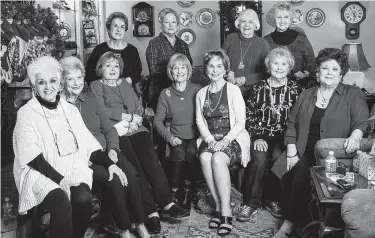  ?? Photos by Jon Shapley / Staff photograph­er ?? The “Lucky 13” include Anniece Larkins, Gwen Gerlich, Joyce Willoughby, Sue Carr, Wanda McKay, Darla Williams, Gloria Floyd, Pat Thomas, Sandra Letteney, Charlotte Sterling and Dianne Westmorela­nd.