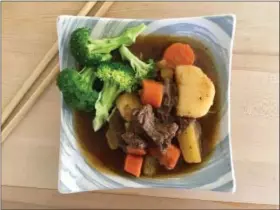  ?? PHOTO COURTESY OF A LITTLE YUMMINESS ?? As the weather turns chilly, our appetites turn to tasty, comforting stews, such as this Japanese-inspired twist on a beef and potatoes stew.