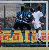  ??  ?? A segno Il gol di Karamoko contro l’inter Primavera