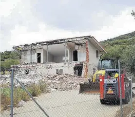  ??  ?? Una imagen de una vivienda que fue derribada el año pasado.