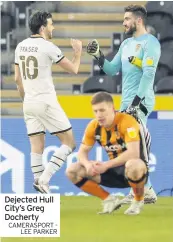  ?? CAMERASPOR­T LEE PARKER ?? Dejected Hull City’s Greg Docherty