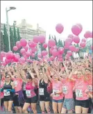  ??  ?? La Cursa de les Dones, hoy en Barcelona