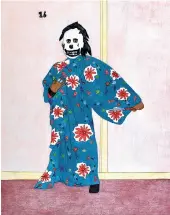  ?? COURTESY MADRONA GALLERY REPRODUCED WITH PERMISSION DORSET FINE ARTS ?? ABOVE
Kudluajuk Ashoona (1958–2019 Kinngait)
—
Untitled (Figure in kimono) 2017