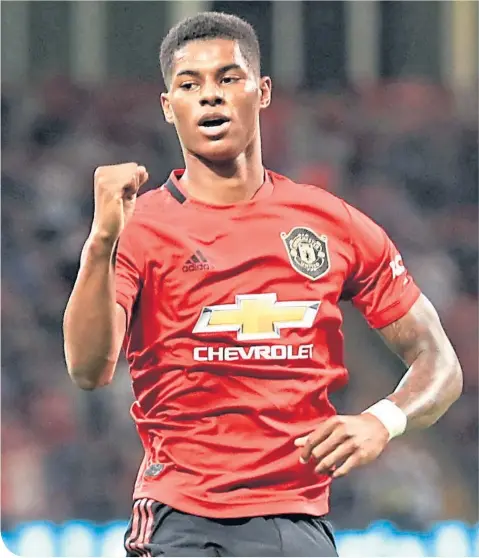  ??  ?? Marcus Rashford is willing to bear the extra responsibi­lity that will fall on his shoulders after Romelu Lukaku’s departure