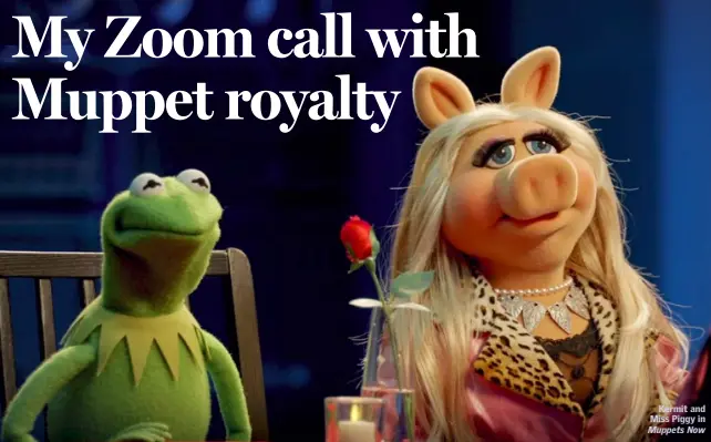  ??  ?? Kermit and Miss Piggy in Muppets Now